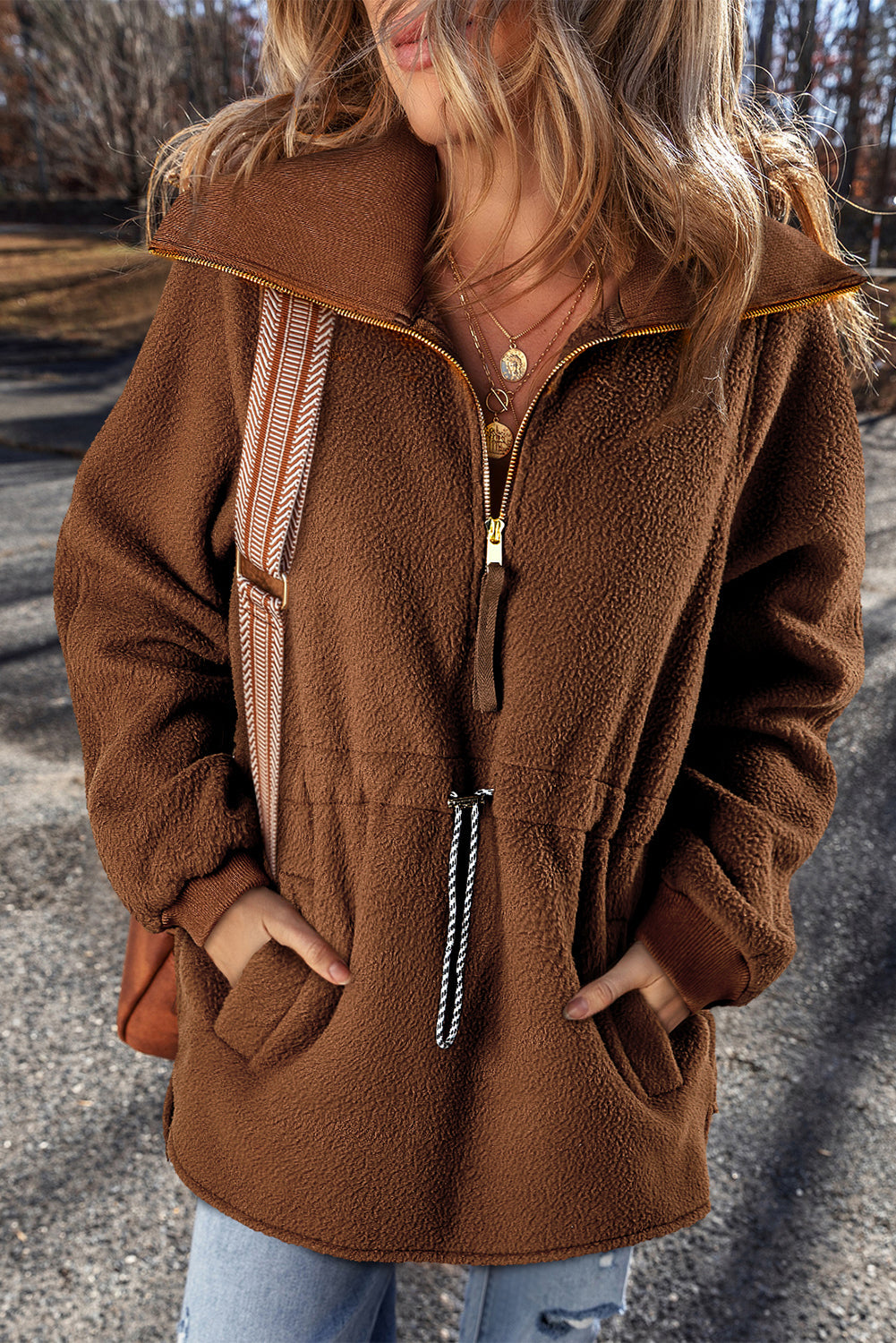 Audrey Half-Zip Fleece Pullover