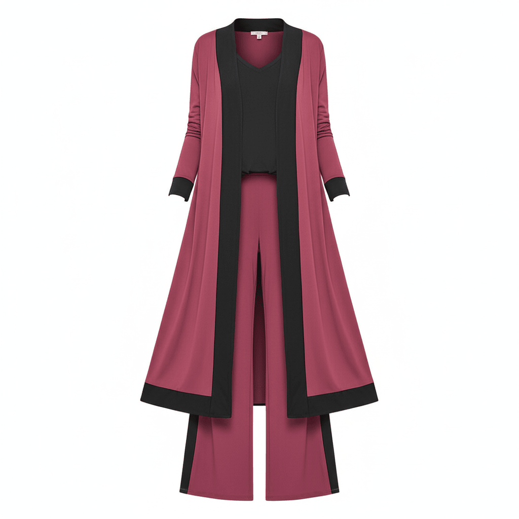 Women Clothing Set 3 - Piece Casual Solid Color Set casual outfit boutique fashion - BespokeX Wear