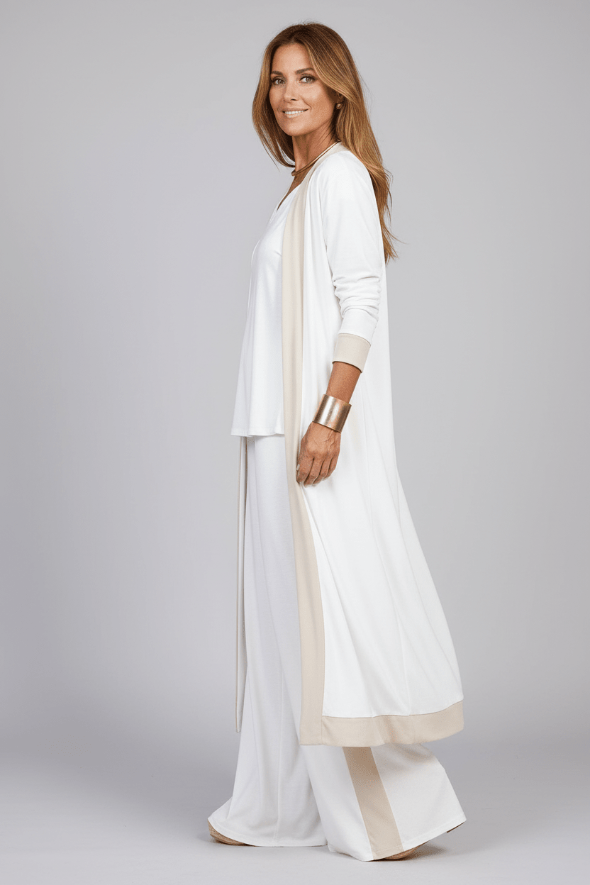 Women Clothing Set 3 - Piece Casual Solid Color Set casual outfit boutique fashion - BespokeX Wear