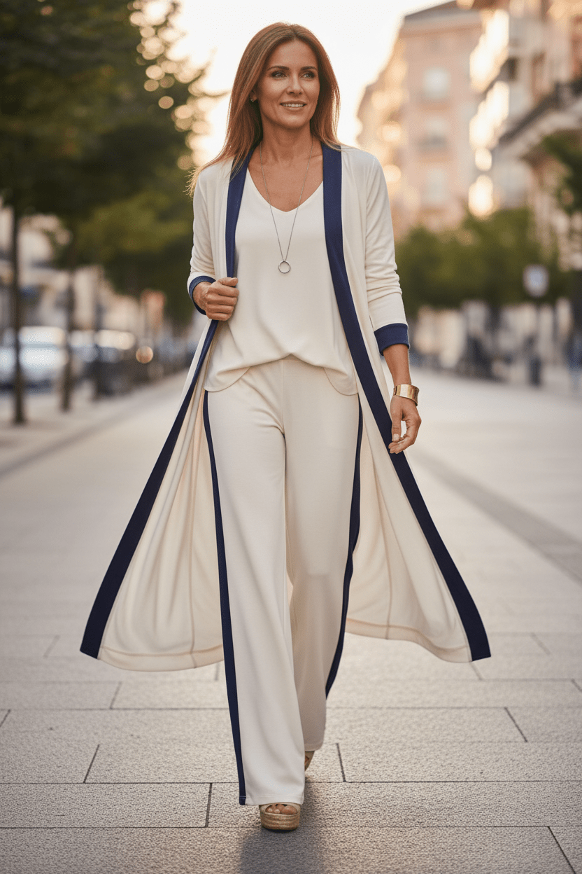 Women Clothing Set 3 - Piece Casual Solid Color Set casual outfit boutique fashion - BespokeX Wear