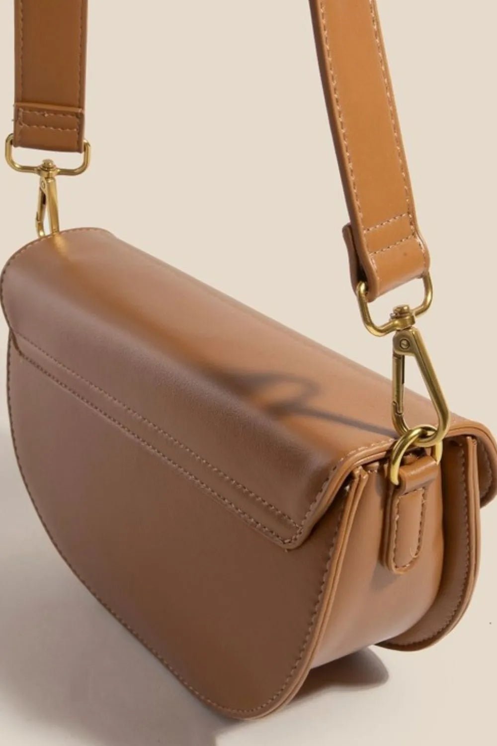 Women Crossbody Bag Crescent Buckle Faux Leather Crossbody Bag casual outfit boutique fashion - BespokeX Wear