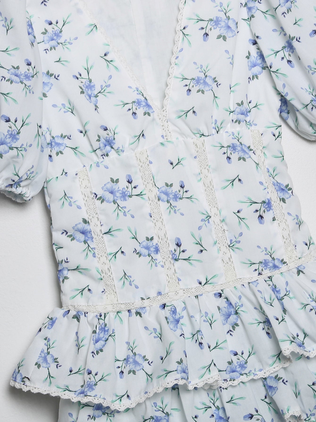 Women Dress French Embroidery Printed Midi Dress casual outfit boutique fashion - BespokeX Wear