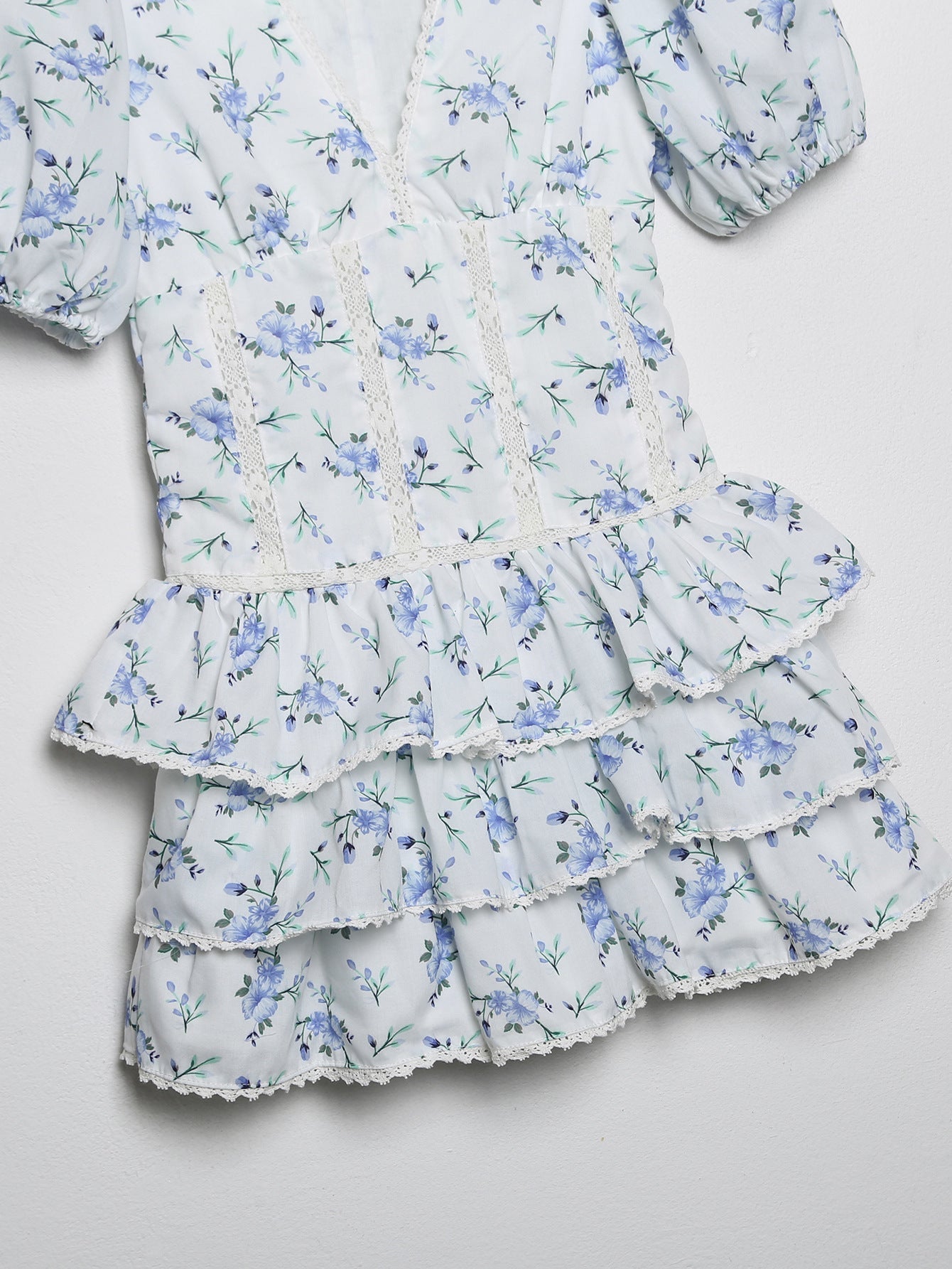 Women Dress French Embroidery Printed Midi Dress casual outfit boutique fashion - BespokeX Wear
