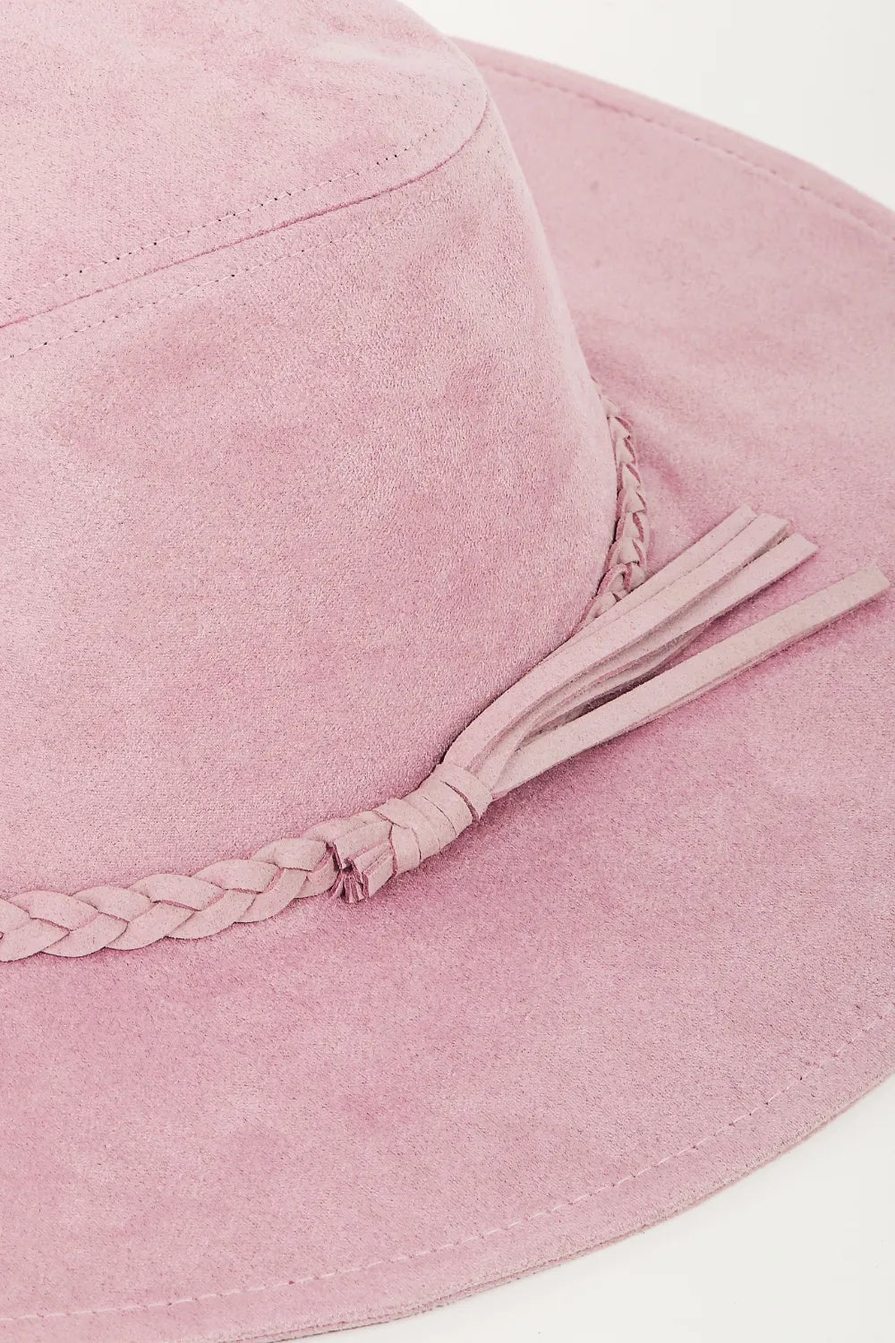 Women Fame Braided Faux Suede Hat casual outfit boutique fashion - BespokeX Wear