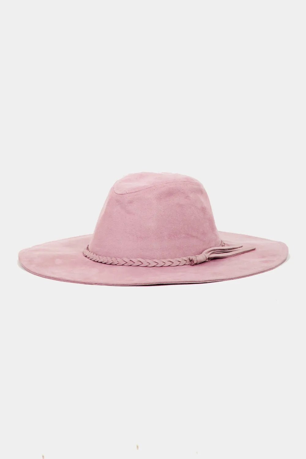Women Fame Braided Faux Suede Hat casual outfit boutique fashion - BespokeX Wear