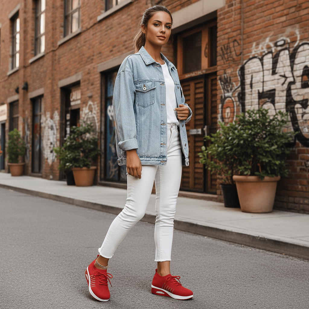 Women Footwear Breathable Mesh Lace - Up Sneakers casual outfit boutique fashion - BespokeX Wear