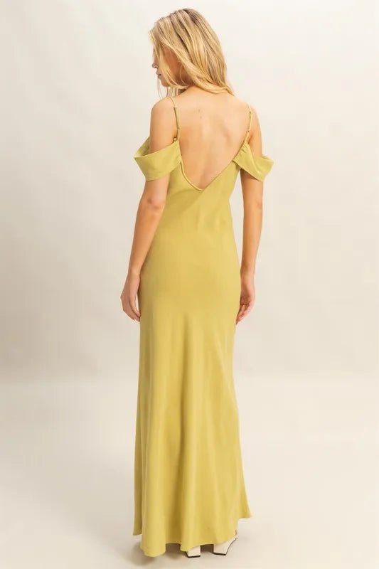 Women Maxi Dress Elegant Ruched Cami Maxi Dress – Flattering Evening Dress casual outfit boutique fashion - BespokeX Wear