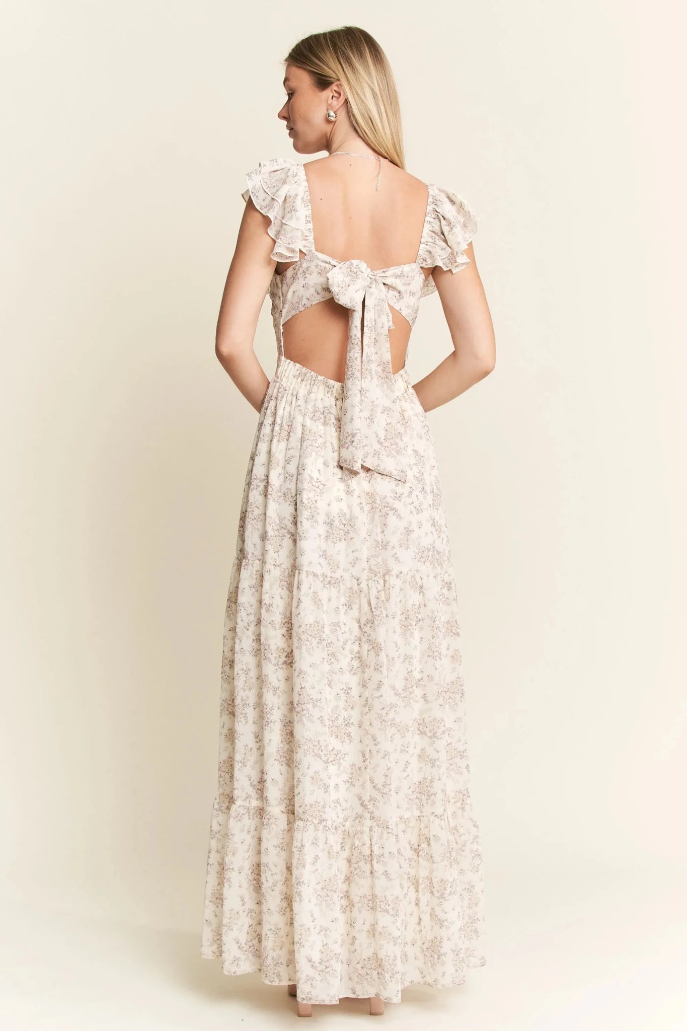 Women Maxi Dress Romantic Tiered Ruffle Maxi Dress – Elegant Flowing Summer Dress (Plus Size) casual outfit boutique fashion - BespokeX Wear