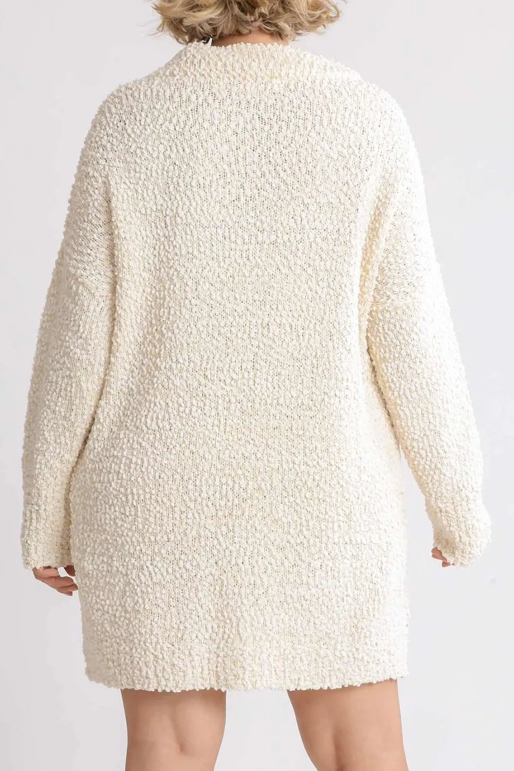 Women Sweater Dress Umgee Cozy Bouclé High - Low Sweater Dress – Plus Size Friendly casual outfit boutique fashion - BespokeX Wear