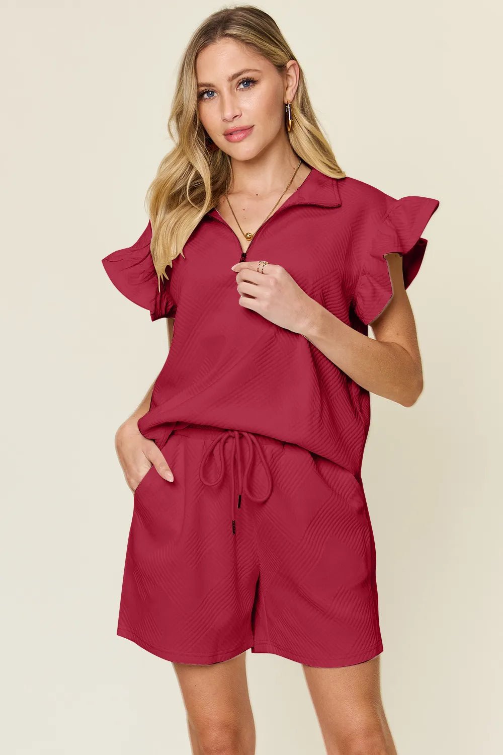 Women Two - Piece Lounge Set Relaxed Knit Two - Piece Lounge Set – Casual Everyday Fit casual outfit boutique fashion - BespokeX Wear