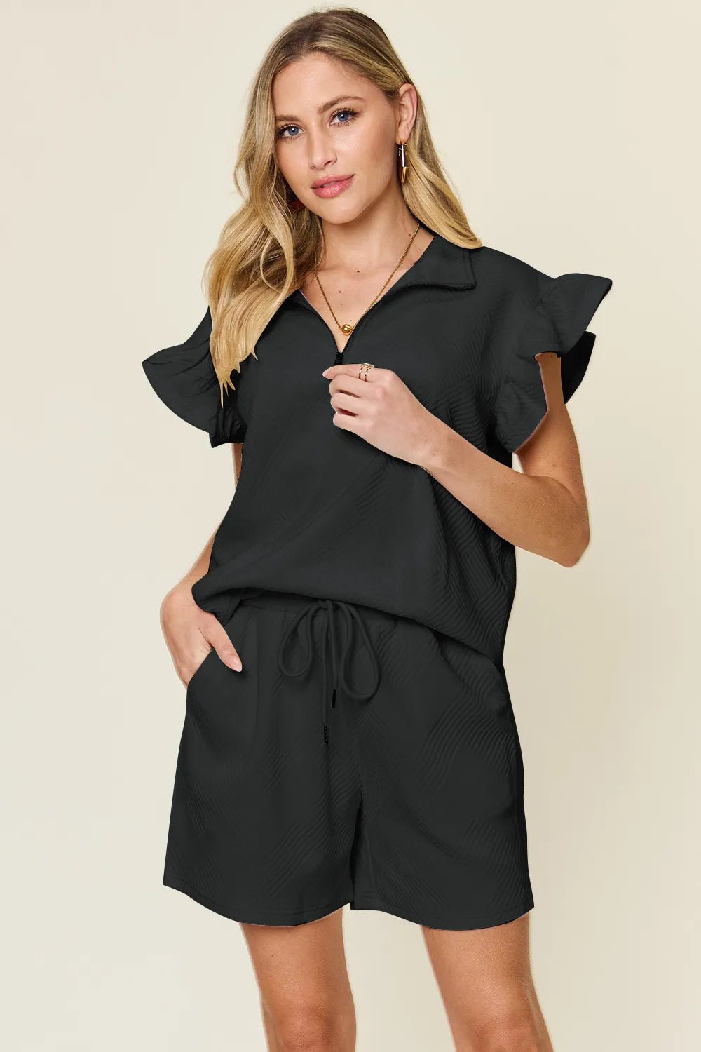 Women Two - Piece Lounge Set Relaxed Knit Two - Piece Lounge Set – Casual Everyday Fit casual outfit boutique fashion - BespokeX Wear