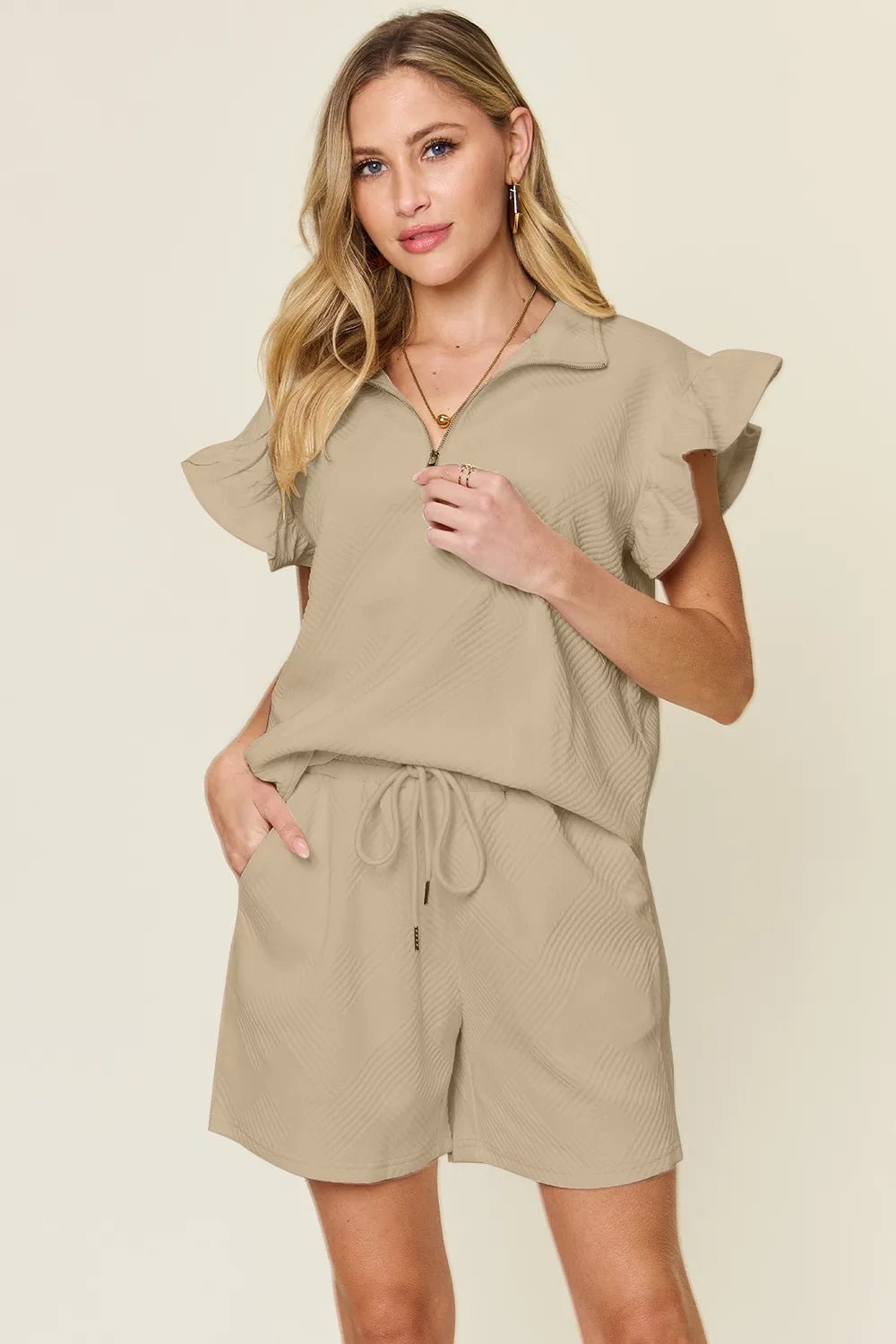 Women Two - Piece Lounge Set Relaxed Knit Two - Piece Lounge Set – Casual Everyday Fit casual outfit boutique fashion - BespokeX Wear