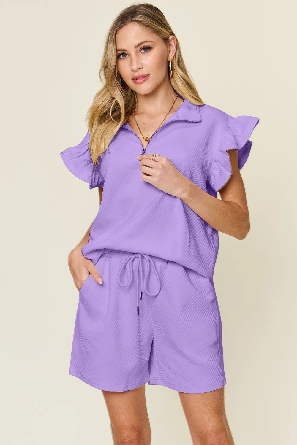 Women Two - Piece Lounge Set Relaxed Knit Two - Piece Lounge Set – Casual Everyday Fit casual outfit boutique fashion - BespokeX Wear