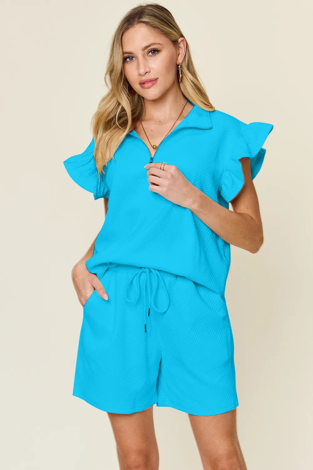 Women Two - Piece Lounge Set Relaxed Knit Two - Piece Lounge Set – Casual Everyday Fit casual outfit boutique fashion - BespokeX Wear