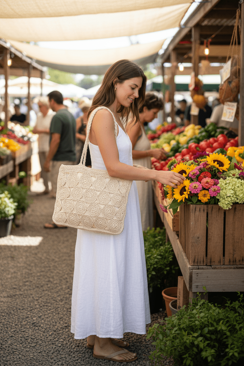 Women Women's Accessories Braided Square Tote Bag - Women's Structured Woven Summer Bag casual outfit boutique fashion - BespokeX Wear