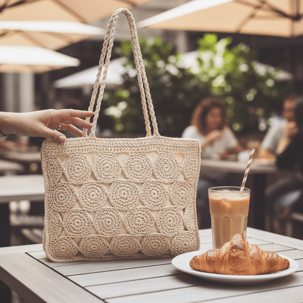 Women Women's Accessories Braided Square Tote Bag - Women's Structured Woven Summer Bag casual outfit boutique fashion - BespokeX Wear