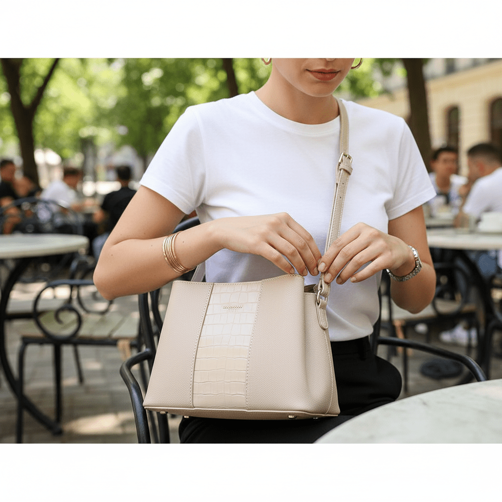 Women Women's Accessories Minimal PU Leather Crossbody Bag - Women's Structured Everyday Bag casual outfit boutique fashion - BespokeX Wear