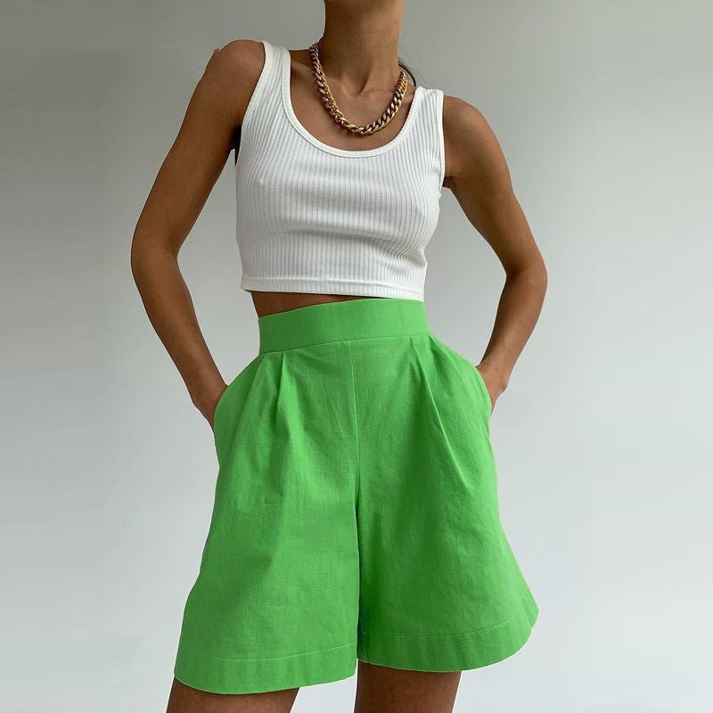 Women Women's Apparel Lapel Cardigan Jacket & Shorts Set casual outfit boutique fashion - BespokeX Wear
