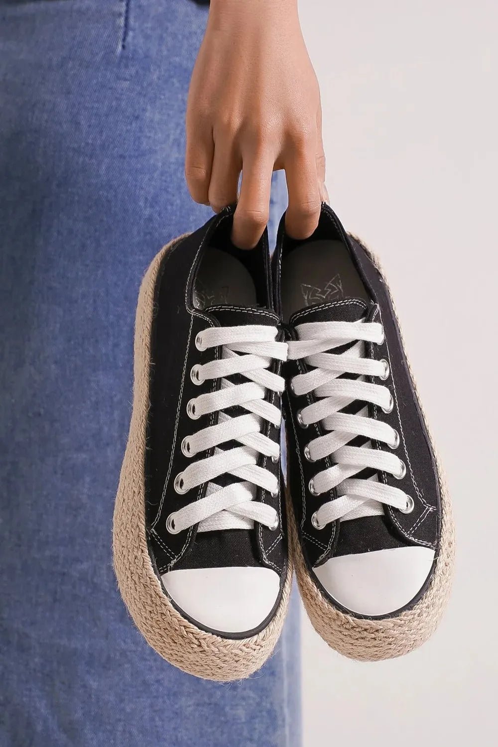 Women Women’s Casual Sneakers Casual Espadrille Lace - Up Sneakers – Lightweight Summer Comfort Shoes casual outfit boutique fashion - BespokeX Wear