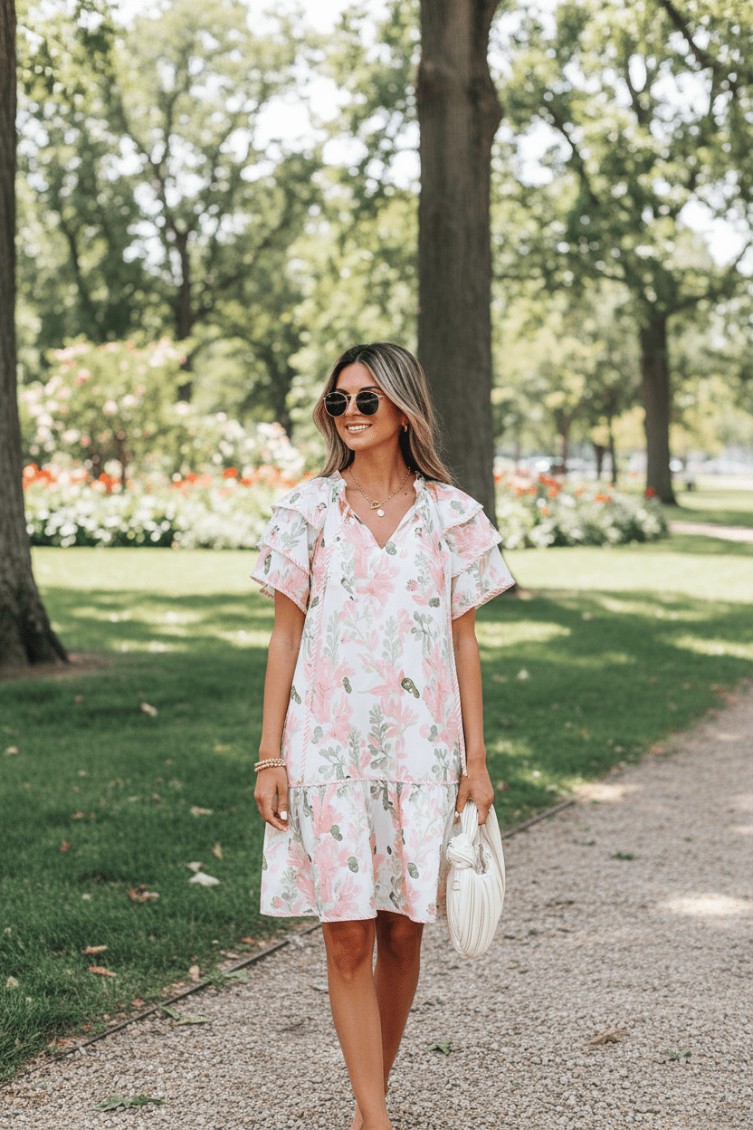 Women Women's Dresses Floral Layered Mini Dress casual outfit boutique fashion - BespokeX Wear