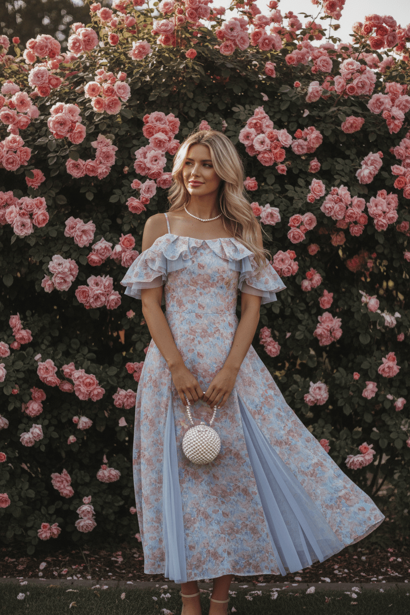 Women Women's Dresses Mesh Patchwork Off - Shoulder Maxi Dress casual outfit boutique fashion - BespokeX Wear