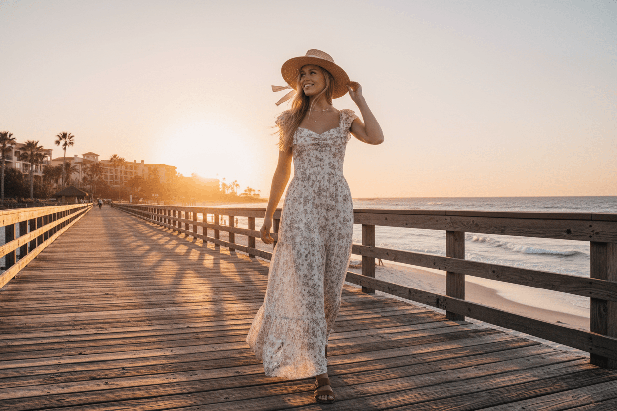 Women Women's Dresses Tiered Ruffle Maxi Dress - Women's Elegant Flowing Summer Dress (Plus Size) casual outfit boutique fashion - BespokeX Wear