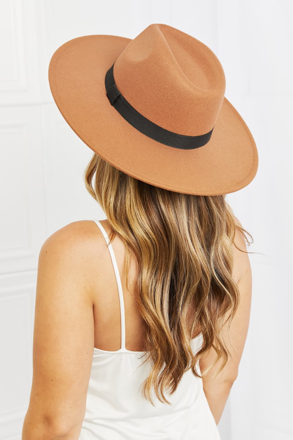 Women Women’s Fedora Hat Classic Wide Brim Fedora Hat with Ribbon Band – Adjustable Fit casual outfit boutique fashion - BespokeX Wear