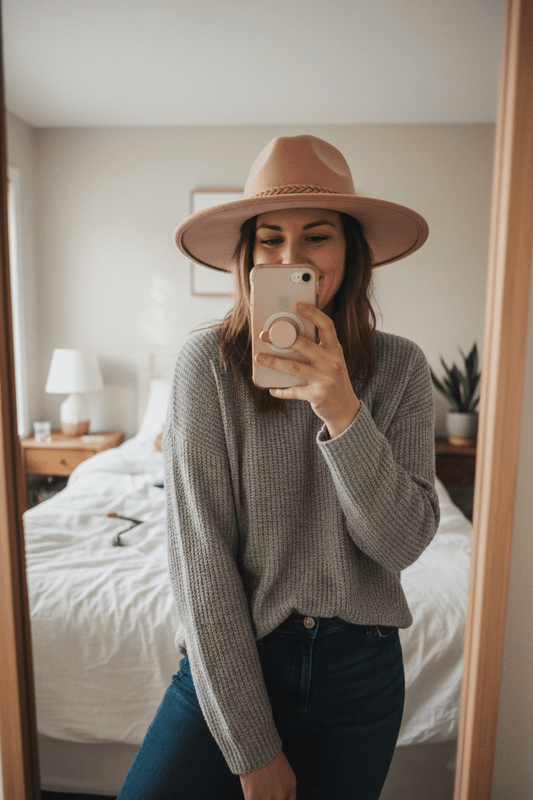 Women Women's Hats Braided Faux Suede Hat - Women's Wide Brim Boho Hat casual outfit boutique fashion - BespokeX Wear