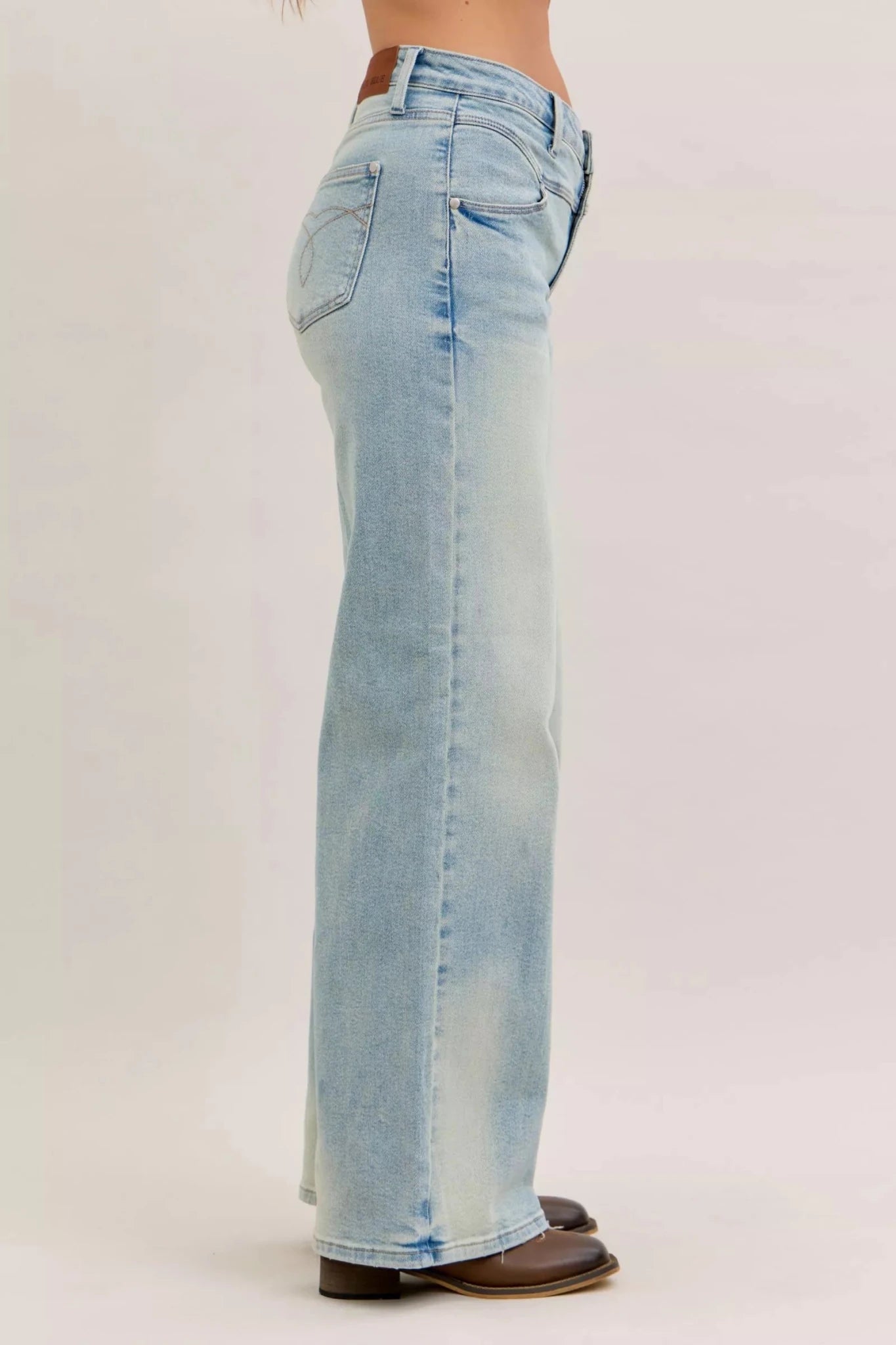 Women Women’s Jeans Judy Blue Tummy Control High Waist Straight Leg Jeans – Vintage Wash casual outfit boutique fashion - BespokeX Wear