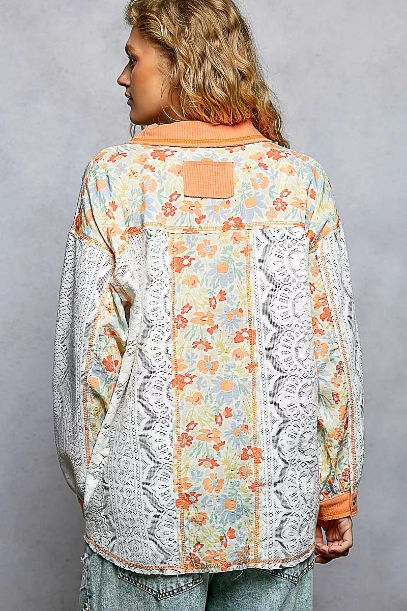 Women Women's Tops Floral Lace Long Sleeve Shirt casual outfit boutique fashion - BespokeX Wear